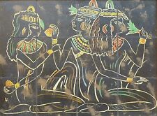 Armand LACOUR (1910-1970) HsP 30x41cm Années 30 Nabi Art déco Egyptiens Egyptes