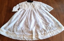 Early 20th Century Tulle Embroidered Soutache Little Girl Dress