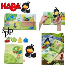 Livre en tissu Le verger sous forme de marionnette à doigt +1 an HABA Neuf