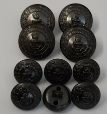 Royal Marines Lovat Veste Complet Bouton Ensemble British RM Insignes Taille 38L