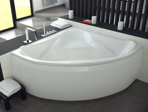 Baignoire bain angle 134x134 - d'angle,