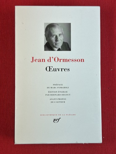 Jean ormesson œuvres - jean,