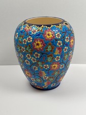 Grand Vase Ovoïde en Emaux de Longwy