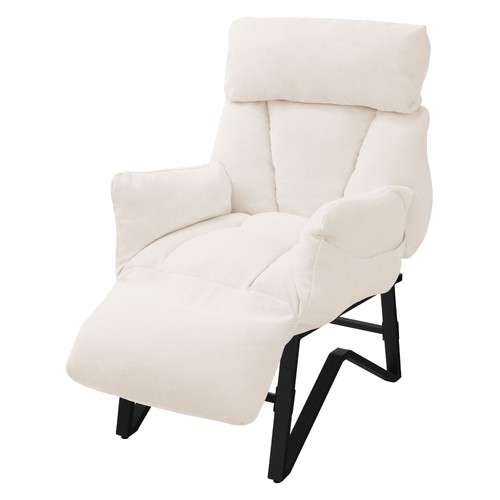 Fauteuil relax beige - , lin