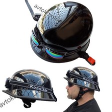 Casque moto style militaire