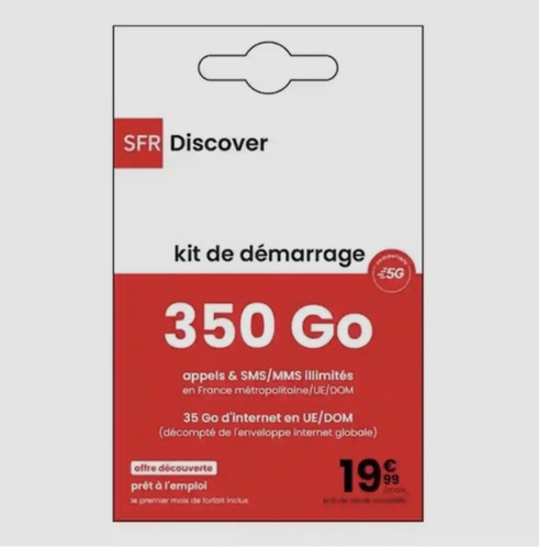 Carte sim prépayée - sim, sfr