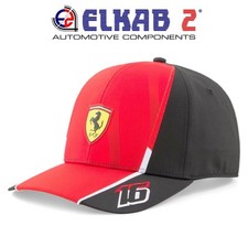 Chapeau Scuderia Ferrari F1 Puma Casquette Pilote Charles Leclerc ORIGINALE