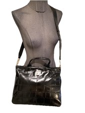 Superbe Sac Cuir Noir Façon