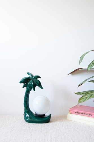 Lampe palmier céramique - en,