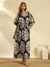 Robe Caftan Longue Col V