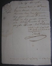 Chariotte de la Colinière. Two thousand pounds royalty to Grégoire Beauvais.1762