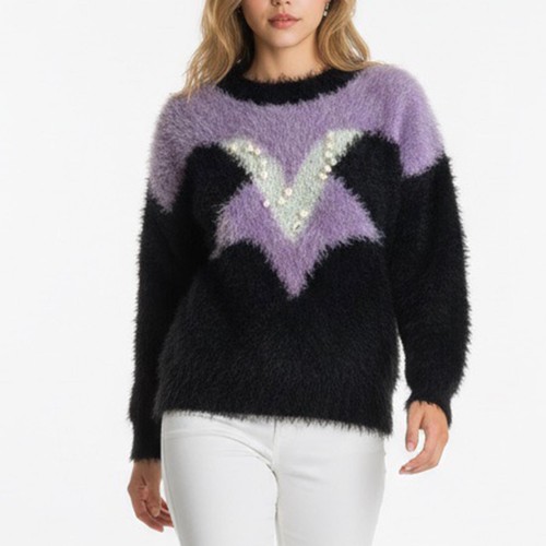 Pull flou fait main - pull, en