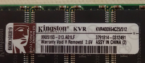 Lot kingston 512mb - de, ddr400