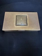 Vintage Lancel Cigarette Box With Clock - 1950s