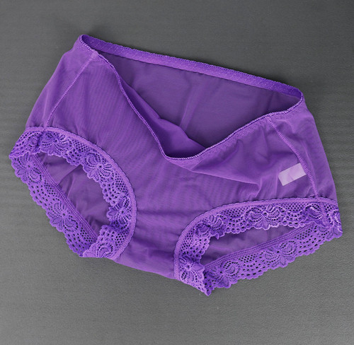 Culotte slip sexy violet
