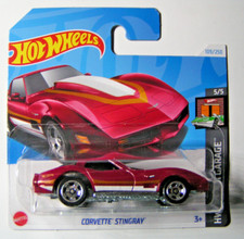 Chevrolet Corvette Stingray C3 rouge Hot Wheels 1/64 3 inches
