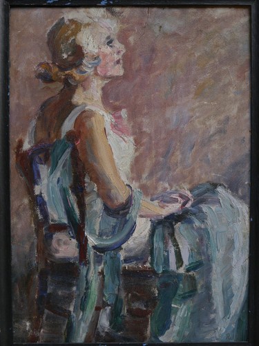Portrait femme blonde esquisse