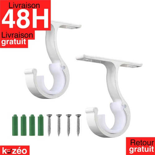 Supports tringle rideau - supports, à