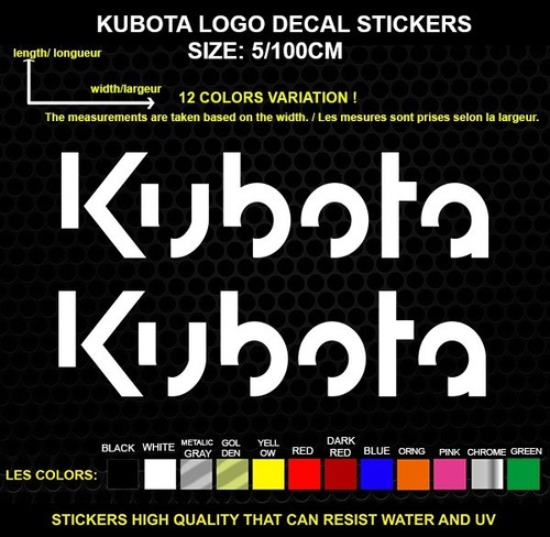 Kubota logo autocollant - 2,