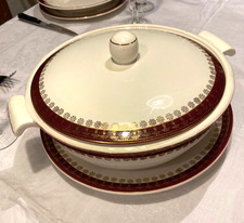 Soupière ronde + plat -