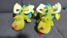lot 2 Doudou Peluche Dragon