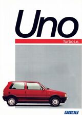 Catalogue Brochure Fiat Uno Turbo IE 07/1987 France