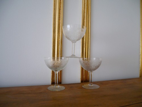 Coupes champagne en verre - en,