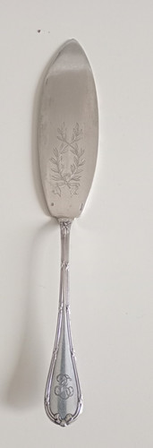 Pelle tarte métal argenté - à,