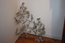 Ensemble de 2 grands luminaires Métal déco Fleurs