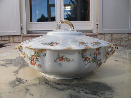 Soupiere legumier porcelaine - legumier,