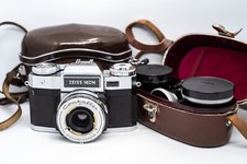 Appareil photo ZEISS IKON Contaflex S-Matic HOUSSE/50mm 2,8/85 4/35 4/PARE-SOLEI