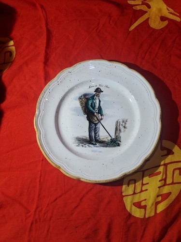 Assiette metiers vieux - metiers,
