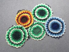 5 VINTAGE Coussins Ronds