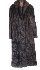 manteau long en fourrure chevrette cachemire vintage