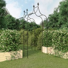 Arches de jardin 2 pcs Noir