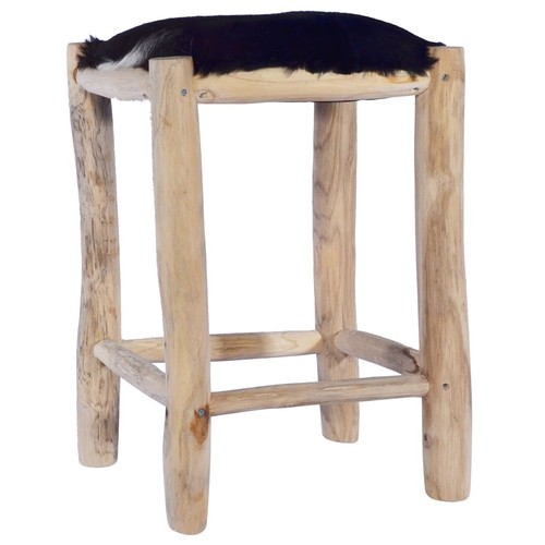 Bois teck massif tabouret - massif,