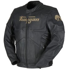 Blouson de moto en cuir noir homme FURYGAN Taille 46/48 XL comme neuf