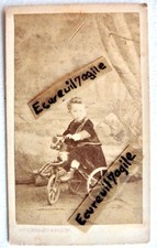 CDV photo cheval tricycle