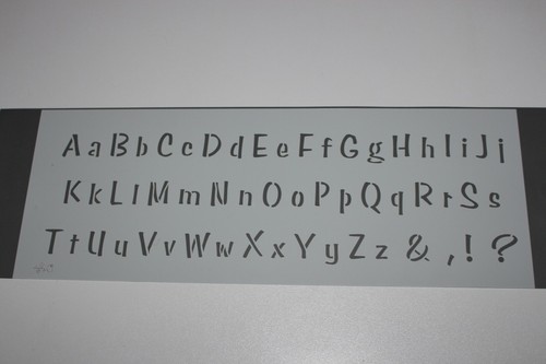 Pochoir plastique lettre - plastique,