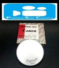 ?VIDEO?✨Unused✨ Canon Metal body Lens Cap Silver Leica Screw L39 From JAPAN