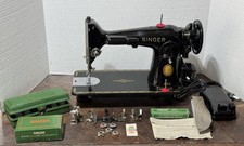 1954 Singer 201-2 Sewing Machine, Feet/Accessories, Buttonholer, SERVICED, VGC