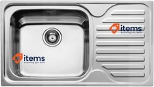Évier De Cuisine Teka En Acier Inoxydable Avec Un Seul Bac Gris Classique Max 1C