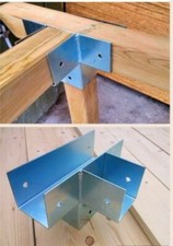 Connecteurs pour 4 poteaux en