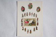 Embossed Chrome Images Cut Out Characters Children Folklore 1890 (50238)