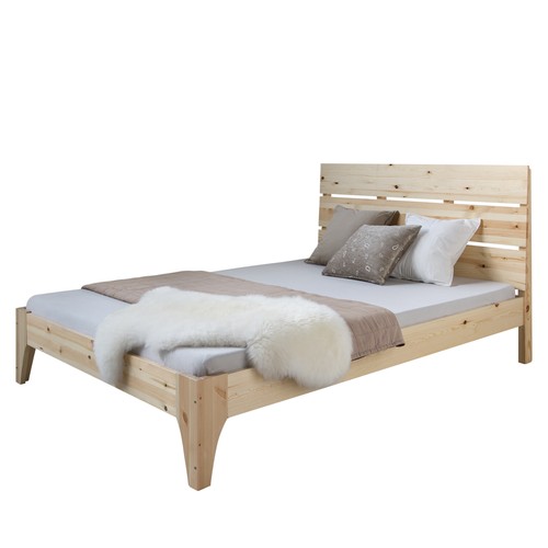 Lit double bois massif - double,