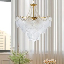 Modern Glass Chandelier 24''