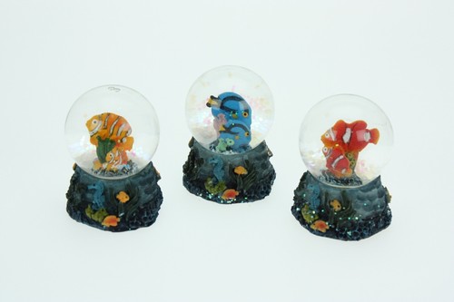 Boule neige poissons - À, 3fois