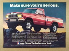 1981 AMC Jeep J10 Pickup Truck vintage print Ad
