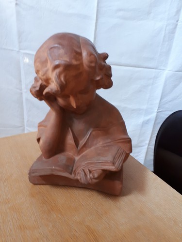 Statuette enfant terre cuite - statuette,
