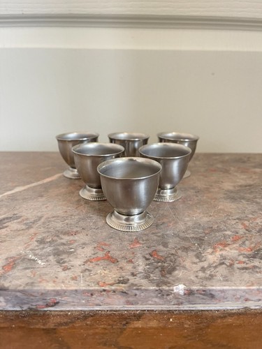 Ancien coquetier inox - ancien, 6x